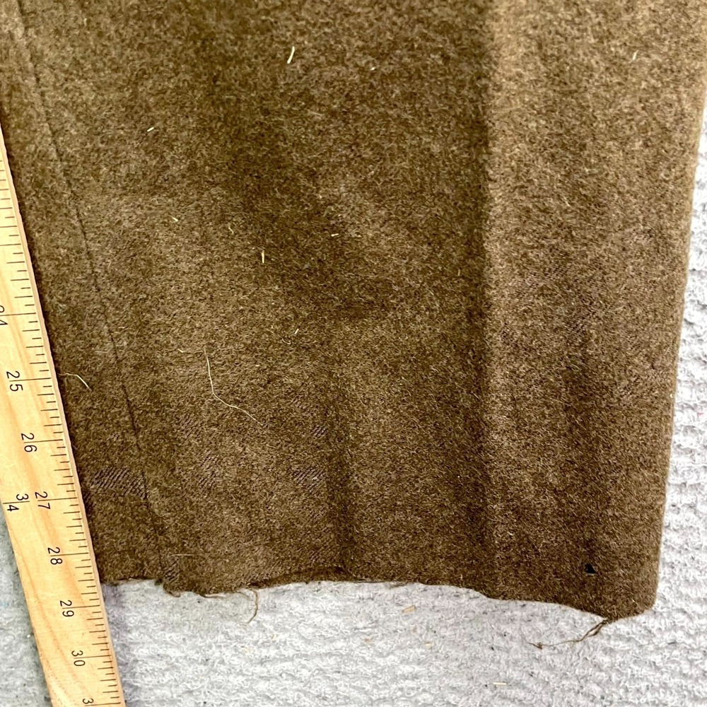 Vintage 1948 Belgian Military Field Pants Mens 27x28.5* Brown Wool Army Tactical - Picture 5 of 14